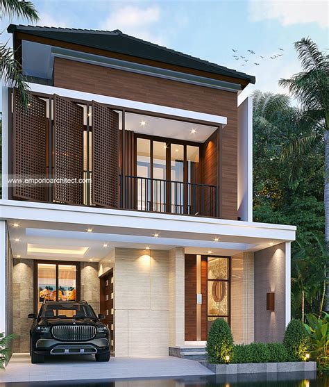 desain rumah modern  lantai bapak alx  bandung