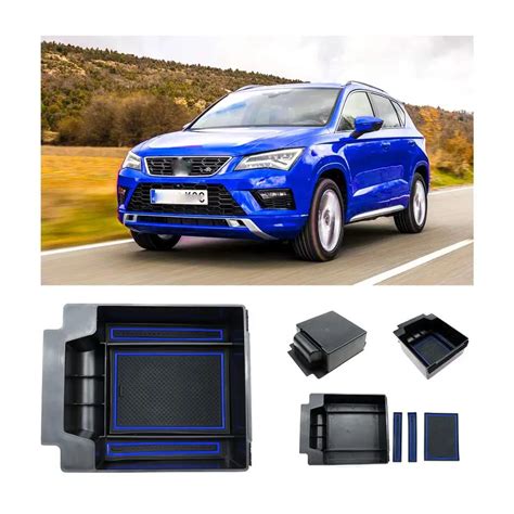 Lfotpp Bo Te De Rangement Pour Accoudoir De Voiture Seat Ateca