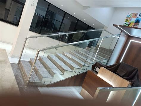 Stairs Stainless Steel Glass Indoor Stair Railing For Home And Hotel