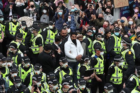 Hundreds Of Protesters Lie Under Home Office Van To Block Immigration