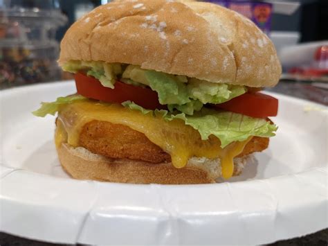 frozen chicken patties from costco make for a decent lunch : r/airfryer