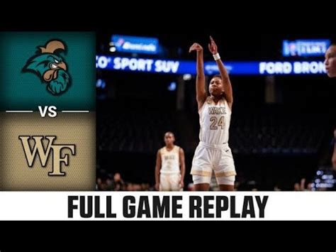 Coastal Carolina Vs Wake Forest Full Game Replay Acc Womens