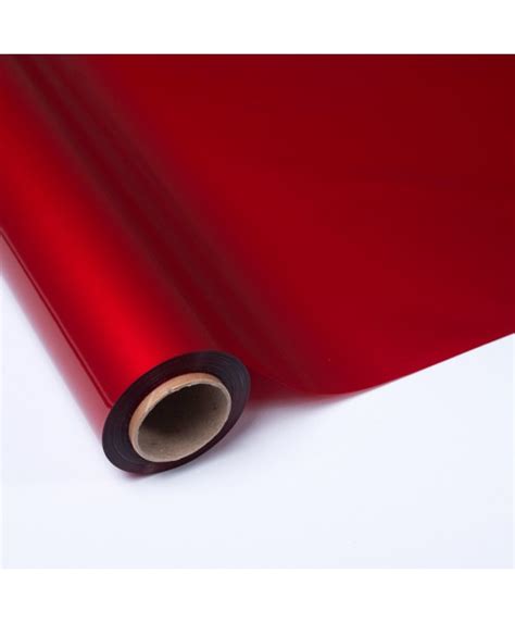 CELOFÁN OPACK ROJO LISO BRILLANTE 70cm x 50mts