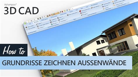 Ashampoo 3D CAD Grundrisse zeichnen für Außenwände YouTube