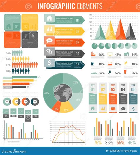 Coleção De Elementos Infographic Molde Para O Negócio E As