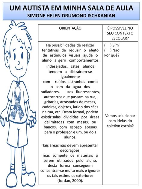 91 Autismo E Sala De Aula Adaptação Por Simone Helen Drumond