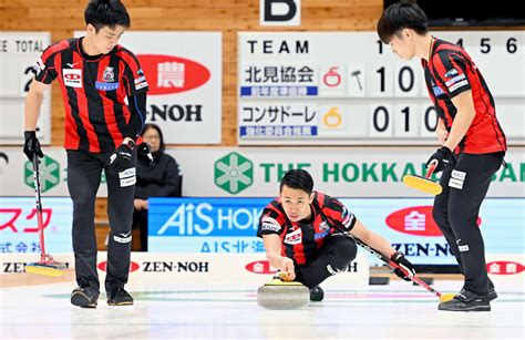 コンサドーレが最終エンドに逆転 決勝トーナメント進出に王手カーリング日本選手権 ライブドアニュース