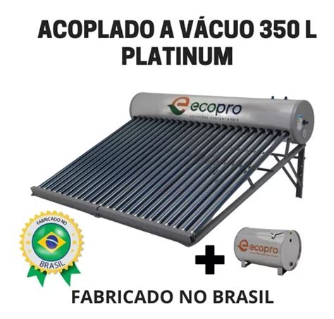 Aquecedor Solar A V Cuo Acoplado Litros Inox