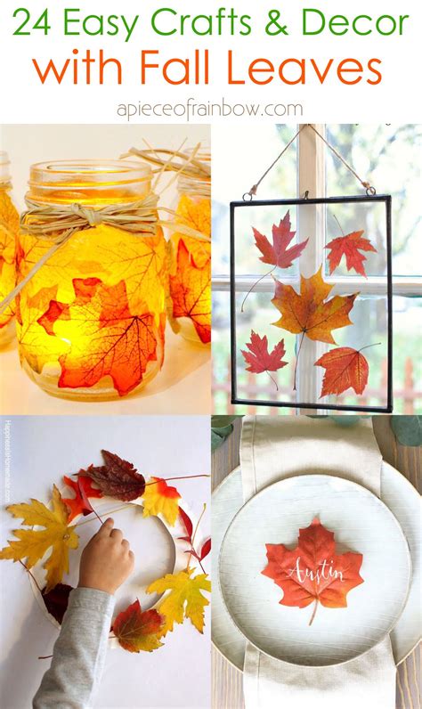 24 gorgeous fall leaf crafts easy diy decor – Artofit