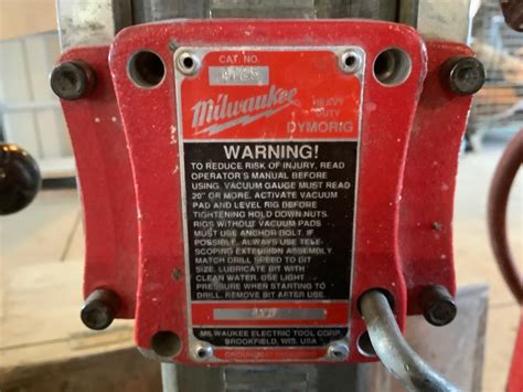 Milwaukee 4125 Dymorig Drill W Stand Bigiron Auctions