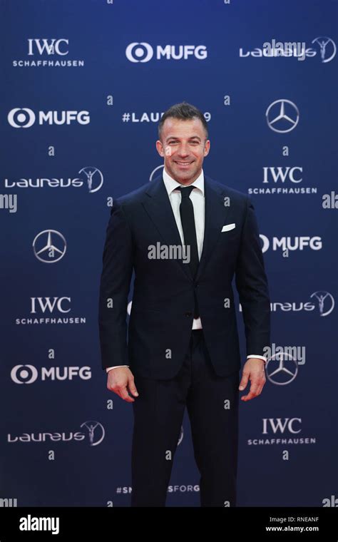 Monaco 18th Feb 2019 Italian Football Player Del Piero Poses On The