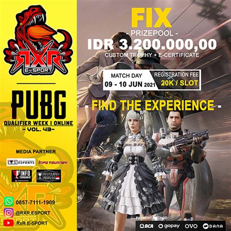 Turnamen Pubg Mobile Rxr E Sport Season 43