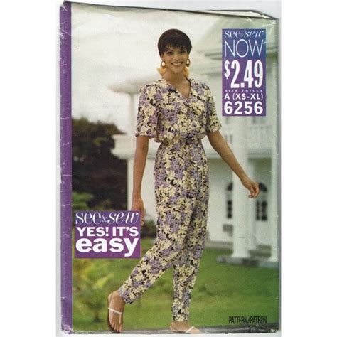 Butterick See And Sew Sewing Pattern Top Pants Misses Etsy