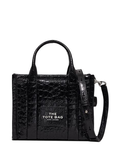 Marc Jacobs The Croc Embossed Mini Leather Tote Bag Farfetch