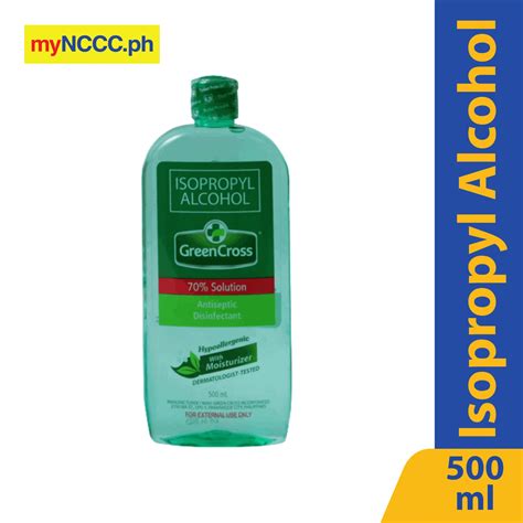 Green Cross Isopropyl Alcohol 70 Solution With Moisturizer 500ml