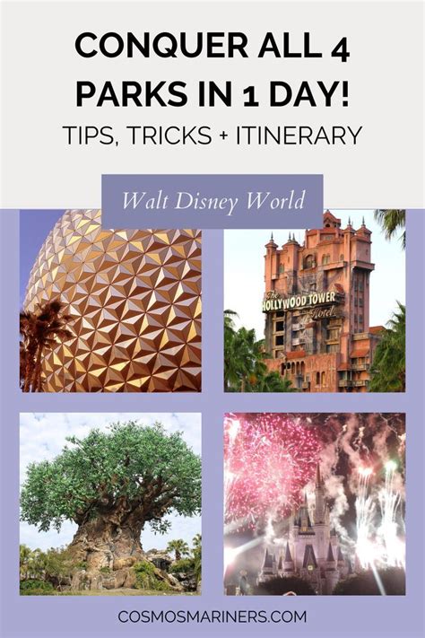 How To Win At The Walt Disney World 4 Parks 1 Day Challenge Disney