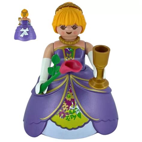 FIGURINE PLAYMOBIL FEMME avec robe rose médiévale EUR 5 99 PicClick FR