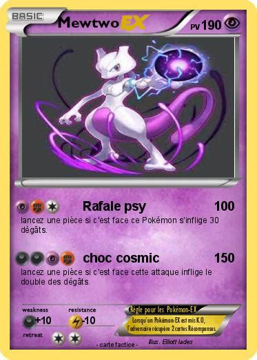 Pokémon Mewtwo 9395 9395 Rafale psy Ma carte Pokémon