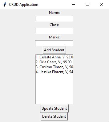 Python Tkinter Crud Application With Sqlite