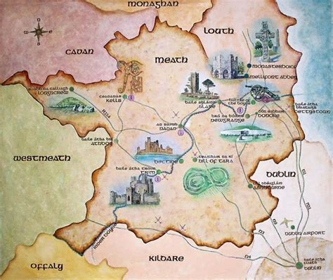 The Boyne Valley Ireland Map Ancient Ireland Visit Ireland