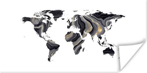 Carte Du Wereldkaart Murale Carte Du Wereldkaart Or Argent