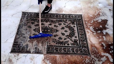 Flooded Hard Dirty Long Carpet Cleaning Satisfying Rug Cleaning Youtube