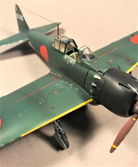 Mitsubishi A6m55a Zero Fighter Zeke Aircraft Plastic Model Airplane