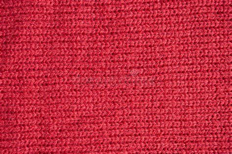 Red Knitted Wool Fabric Texture Background Stock Image - Image of ...