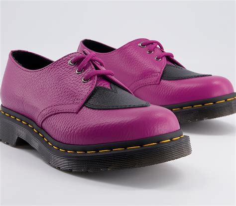 Dr Martens 1461 Amore Shoes Fuchsia Flat Shoes For Women