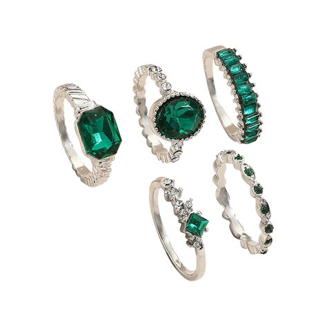 Wendunide 2024 2023 Clearance Rings For Women Exquisite Green