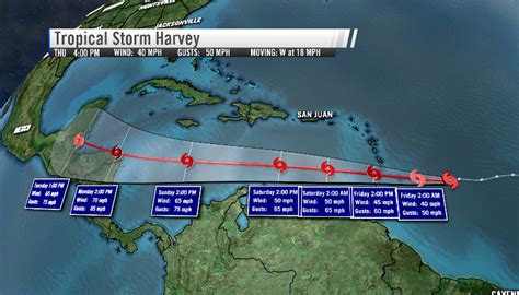 Tropical Storm Harvey Forms In The Caribbean Thursday