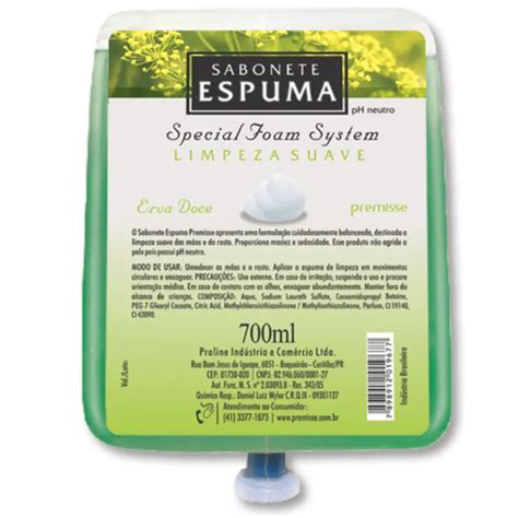 Sabonete Espuma Erva Doce 700ml Premisse Lupel