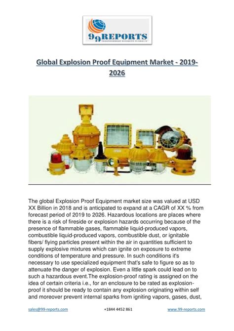 Ppt Global Explosion Proof Equipment Market Powerpoint