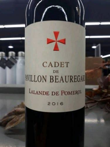 2016 Château Pavillon Beauregard Le Cadet Lalande de Pomerol Vivino US