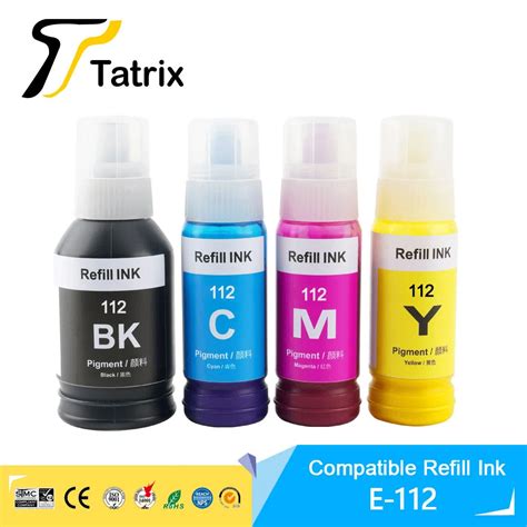 Tatrix 112 Premium Color Compatible Bulk Bottle Water Based Refill Ink