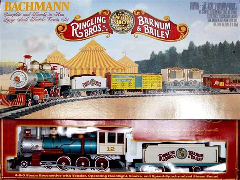 Bachmann G Scale Train 1 22 5 Set Ringling Brothers Barnum Bailey