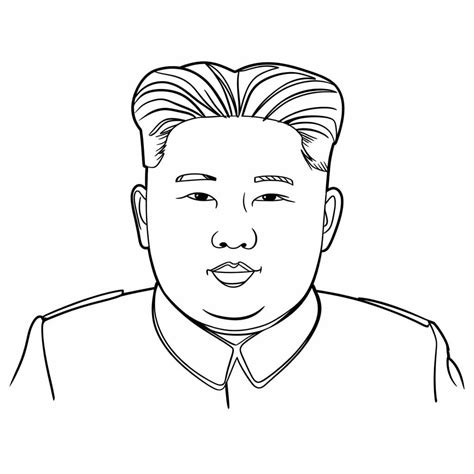 Printable Kim Jong Un coloring page - Download, Print or Color Online ...