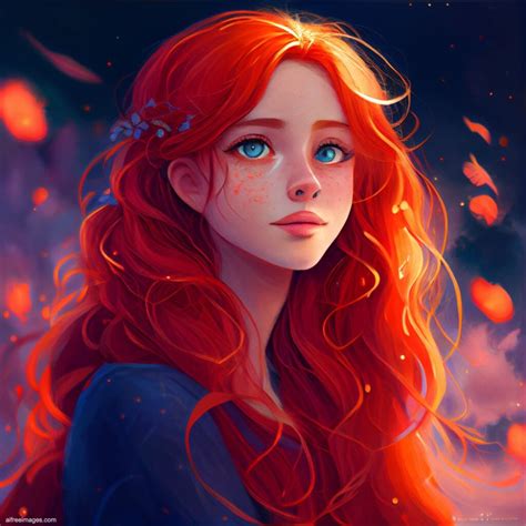 Redhead Girl Generated With Midjourney Ai Ai Generated Free Images And Icons With Some