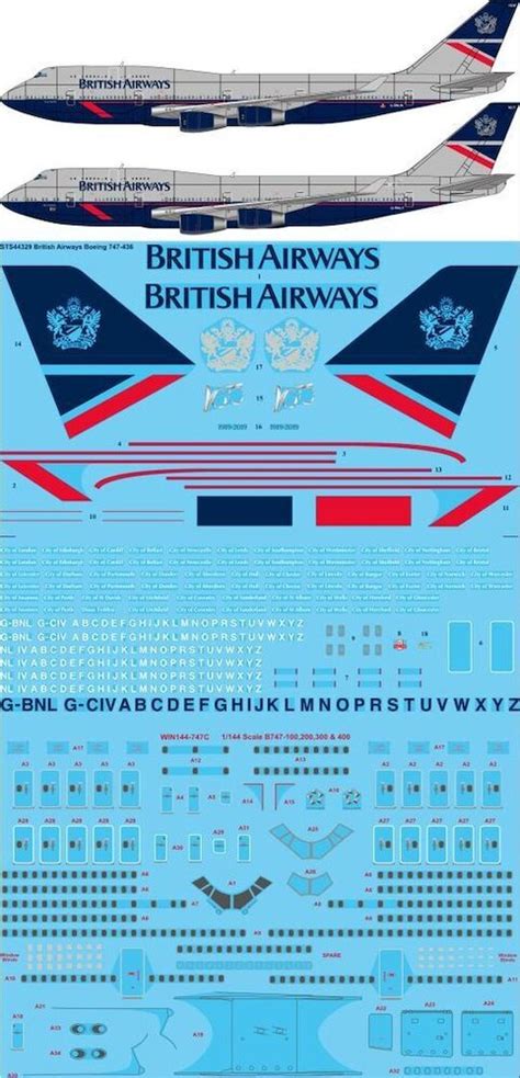 Two Six Decals Sts Boeing British Airways Landor