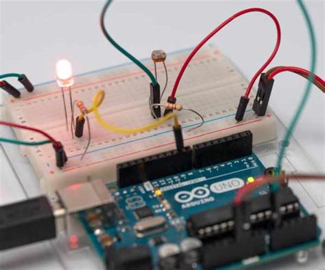 Light Sensor Photoresistor With Arduino In Tinkercad Duino