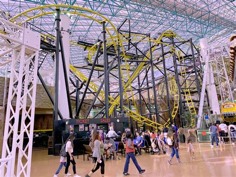 The closed El Loco roller coaster in Circus Circus Adventuredome in Las ...