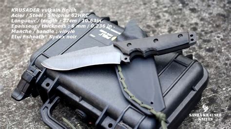 Krusader Recurve Survival Knife Sasha Krauser Knives Youtube