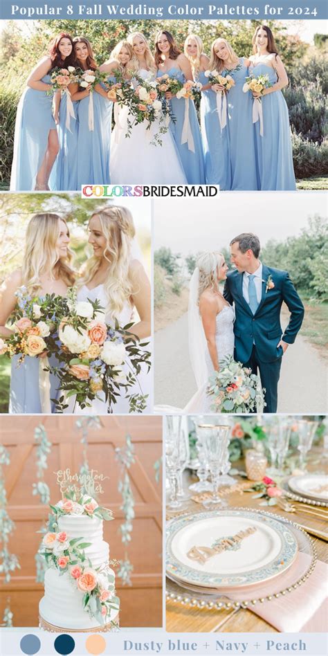 Popular Fall Wedding Color Palettes For Colorsbridesmaid