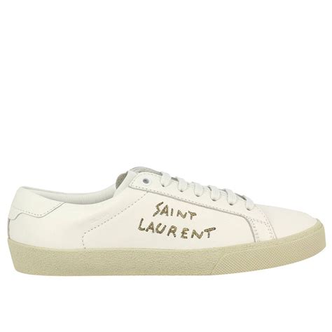 Saint Laurent Zapatos Mujer Zapatillas Saint Laurent Mujer Blanco