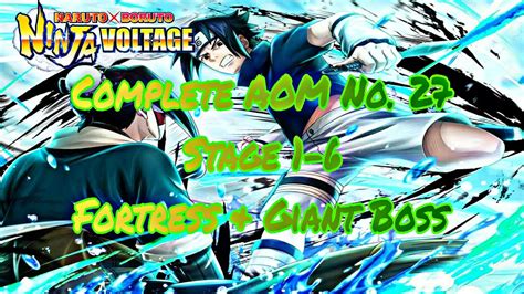 AOM No 27 Complete Stage 1 6 Fortress Giant Boss Game Play Naruto