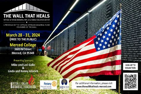 Merced College To Host Vietnam Veterans Memorial The Wall That Heals