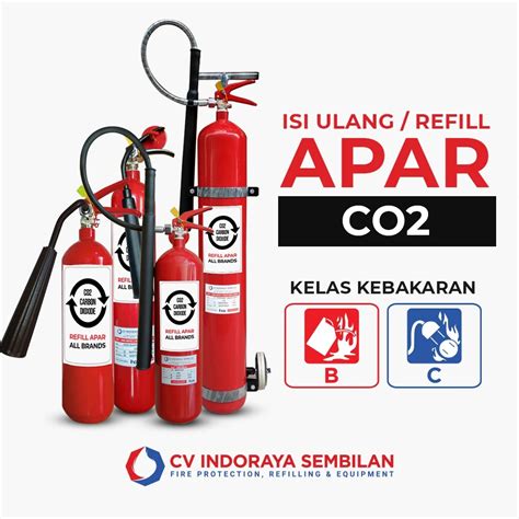 Harga Isi Ulang Refill APAR CO2 Carbon Dioxide Tabung Pemadam