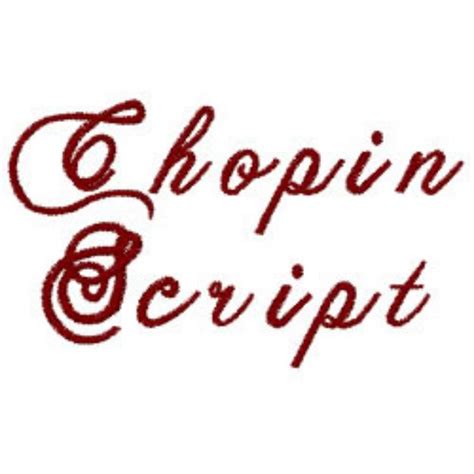 Chopin Script Embroidery Font Home Format Fonts Embroidery Fonts By