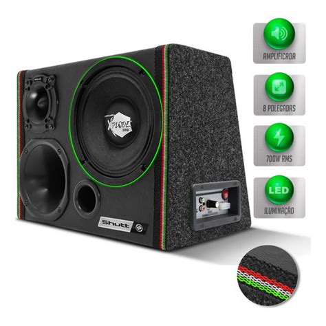 Caixa Trio Amplificada Pol Woofer Shutt Xplode W Neon Shopee Brasil