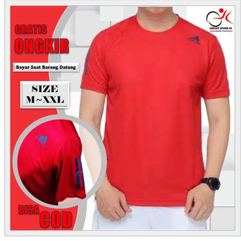 Jual Baju Olahraga Pria Futsal Joging Running Dry Fit Lengan Pendek